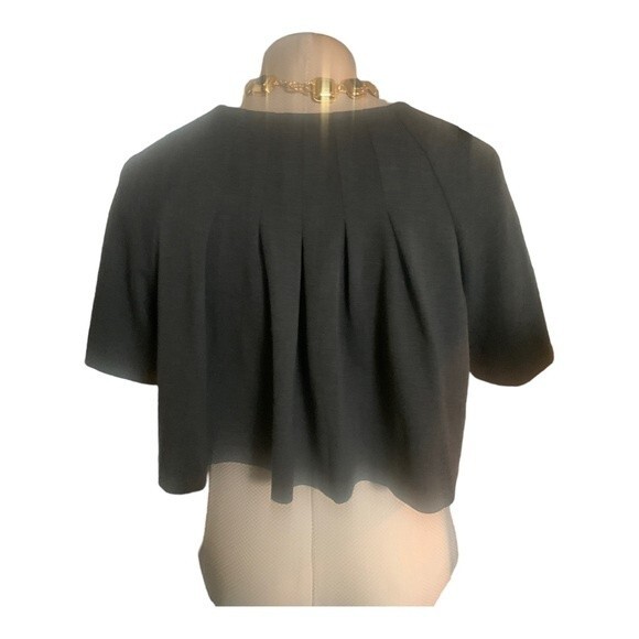 ADRIANNA PAPELL Women's Gray Jacket Only Size 14 NWT Bolero Cape Evening Dressy - Picture 8 of 14